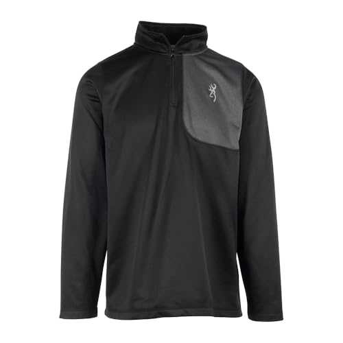 Browning Men's A0006052 Porter 1/4 Zip - Large - Black