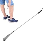 LONGITUD AJUSTABLE: Ajuste la longitud en el rango de 16 "-30.5" para adaptarse a su altura. Te permite usar zapatos fácilmente sin agacharte