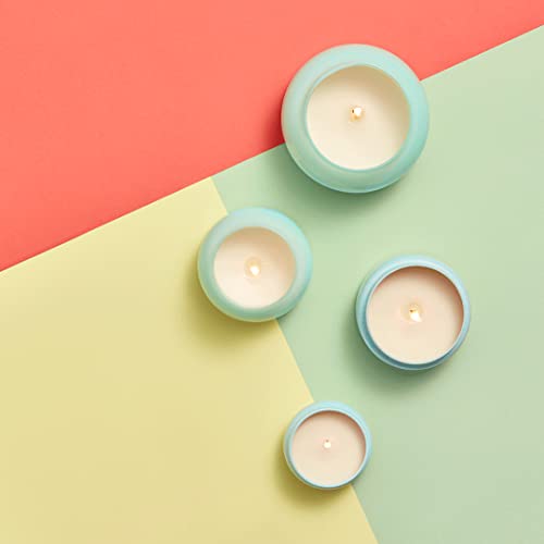 Capri Blue Volcano Candle - Aqua Printed Mini Candle Tin - Luxury Candles - Soy Candles With Notes Of Sugared Citrus & Tropical Fruits - Scented Candles For Home (3 Oz) #TOP3