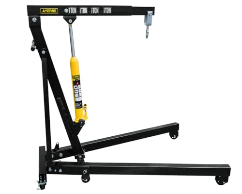 Grúa de Garaje 1 TN Elevación 2040 mm Plegable Compacta y Robusta