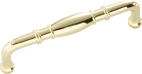 Hickory Hardware P3051-PB Williamsburg Cabinet Pull, 3.78-Inch, Polished Brass, 9.60 cm - Image 2