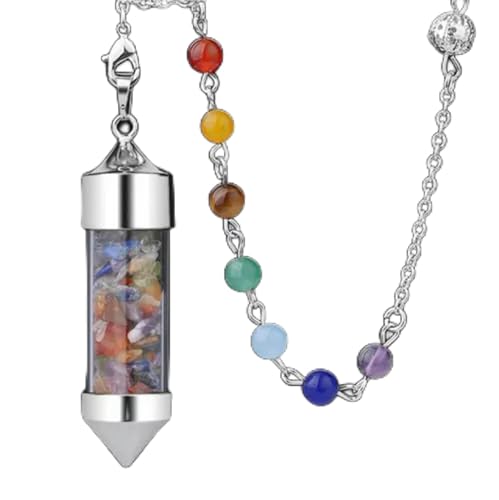Pendule Lapis Lazuli à prisme 7 pointes pour radiesthésie et soin ésotérique