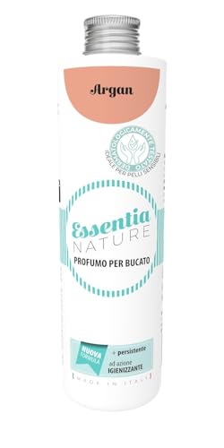 ESSENTIA Profumo per Bucato con Igienizzante, Essenza Profuma Bucato, Profumatore Bucato per Lavatrice con Estratti di Oli Essenziali Naturali (Argan, 500 ml, confezione da 1)