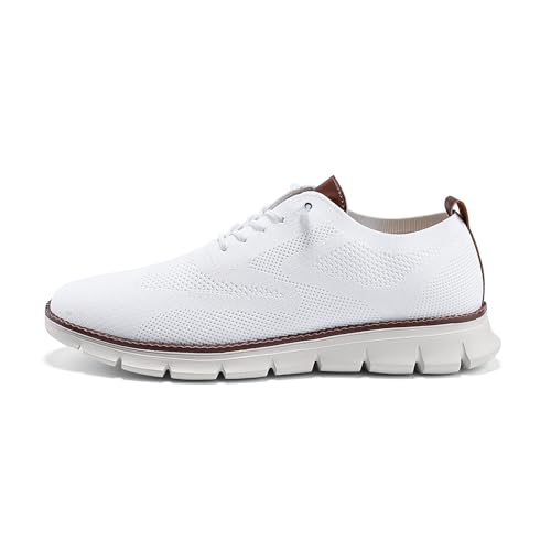 Image of Wearbreeze Men's Business Casual Oxford Sneakers - Lightweight Lace-Up Dress Shoes for Work, Travel & Daily Commute