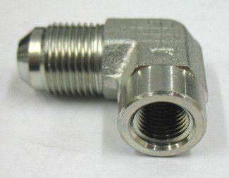 AF C5455-06-04 - 3/8 Male JIC (9/16''-18 Threads) x 1/4 Female Pipe (.540''-18 Threads) - 90° Elbow
