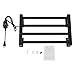 Towel Warmer,Wall-Mounted Electric Towel Rail with 24h Timer,Heated Towel Rail with Smart Temperature,Stainless Steel Electric Towel Dryer