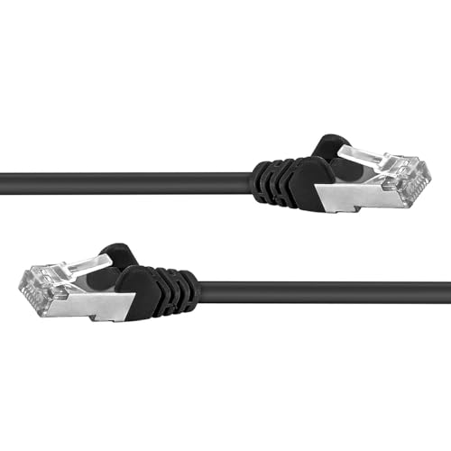 PremiumCord Câble Patch, CAT6a, 10Gbit/s, S/FTP, PIMF, Ethernet, LAN, Rapide, Flexible et Durable, RJ45, AWG 26/7, Câble en Cuivre 100% CU, Noir, 10m – vue 3