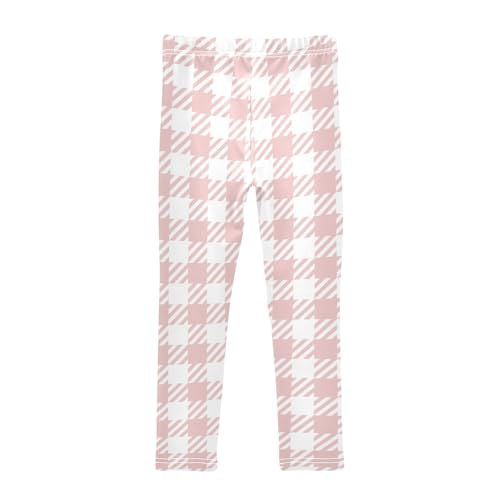 Fashion Pink Plaid Big Girls Shorts Cotton Cartwheel Shorts Summer Clothes Under Dress2