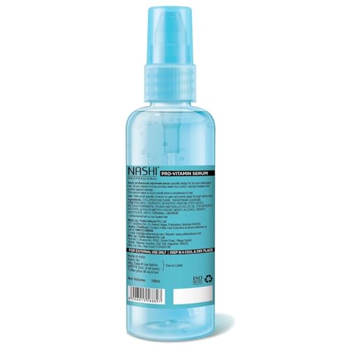 Image of Nashi Professional Rejuvenate Serum 100 ml, Pro Vitamin Serum for Dry and Tangle-Prone Hair, Silky Touch for Frizz Control
