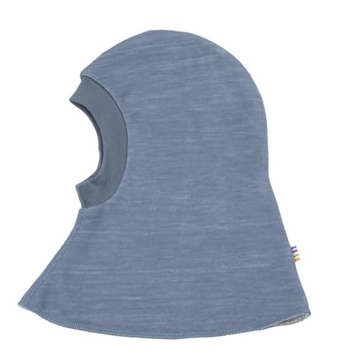 Joha Baby Kinder Jungen Mädchen Schalmütze Merino-Wolle/Bio-Bambus, Größe:48, Farbe:blau