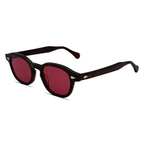 Lunettes de soleil rondes contre l'éblouissement en acétate durable filtre UV400