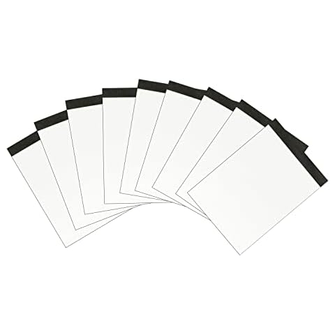 Landre 100050639 Notebook Without Cover, DIN A6, 50 Pages, Blank 60 g/m² Fine, Wood-Free Writing Paper, Grey Spine-Lined, Perforated, Pack of 10 Notepad Without Cover, DIN A6, 50 Pages, Blank Cover