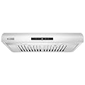 AAOBOSI Range Hood 30 inch Wall Mount Range Hood with Silent DC Motor, Gesture and Touch Control, 9 Speed Exhaust Fan, 700CFM Kitchen Vent Hood with Baffle Filters, 2 Charcoal Filters, ETL Listed
