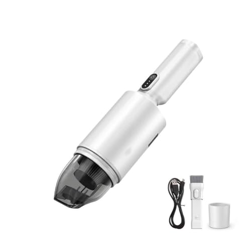 Aspiradora de Mano, Aspiradora de Mano inalámbrica con Cabezal de Cepillo 2 en 1 y Filtro HEPA, succión Potente de 4,5 kPa, for Coche, hogar, Mascotas y Oficina.