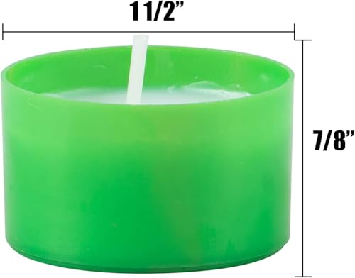 Image of Stonebriar 48 Pack Multicolor Unscented 6 to 7 Hour Long Burning Tea Light Candles