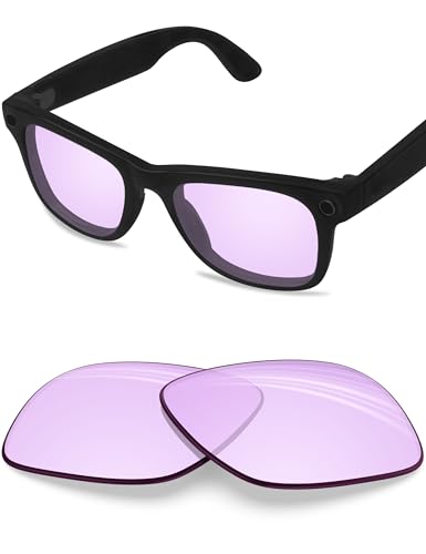 Image of BLAZERBUCK Photochromic Replacement Lenses Compatible with Ray-Ban Meta Wayfarer RW4006 | RW4012 (Gen 2) 50mm Smart Glasses