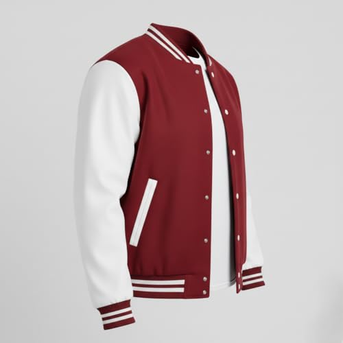 Image of Koverify Unisex Adult Cotton Blend Standard Length Letterman Jacket