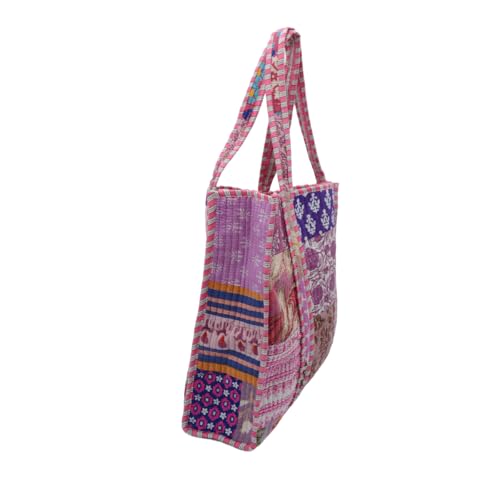 Bolso de viaje de algodón acolchado hecho a mano miniatura 2