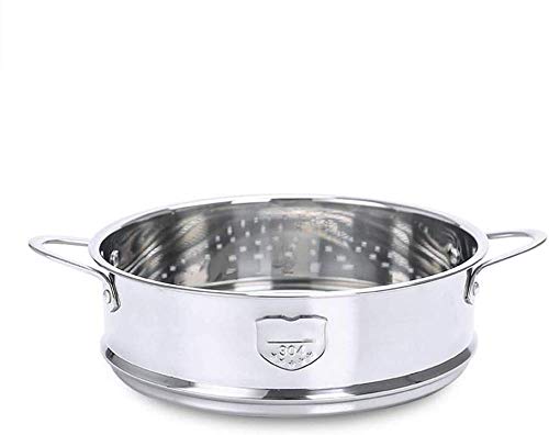 ANSNOW Olla de Vapor de Acero Inoxidable, Cacerola de Vapor con Asas Resistentes Al Calor para Pescado, Verduras, Pasteles, Panecillos Rellenos Al Vapor, Resistente Y Duradera/24Cm