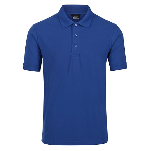 Regatta Classic 65/35 3 Button Placket Polo Shirt T-Shirts/Polos/Vests, Hombre, Royal Blue, 4XL