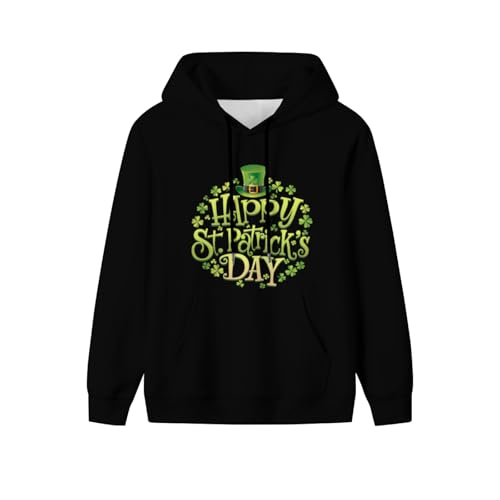 Funny Happy St Patrick's Day Men Women Lightweight Kangaroo Pocket Hoodie2