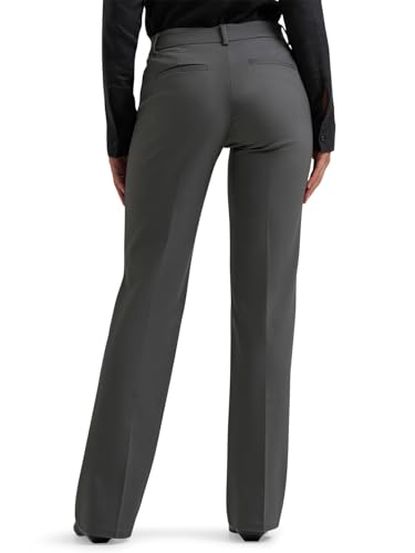 Lee Women's Ultra Lux Comfort with Flex Motion Trouser Pant, Static Gray3