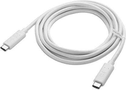 Image of Original 25W Type C to C Fast Cable for Samsung S21| S21 Ultra| Note10| Note20| S20| S20+| S20 (White Cable) (83S000929)