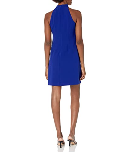 Image of Vince Camuto Women's Sleeveless Halter Tie Neck Shift Mini Dress