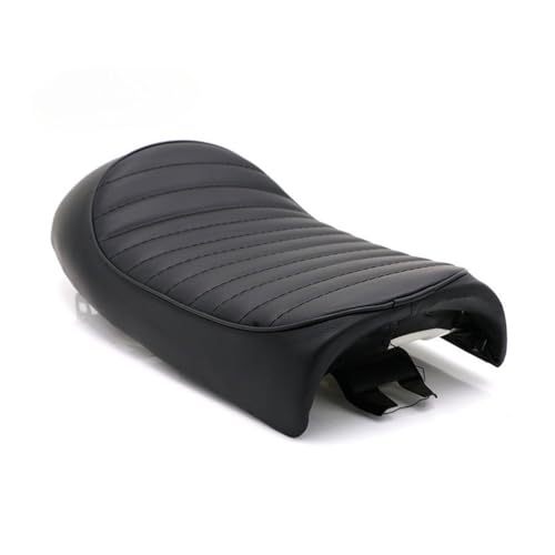 Selle rétro de moto CG125 version courte avec finition surpiquée premium - 4