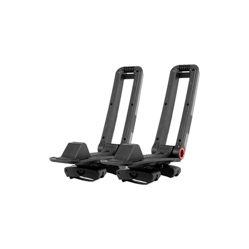 KUAT Class 4 V2 Folding J-Style Kayak Hauling Rack | Durable Rubber-Protected Universal Car SUV Rooftop Crossbar Mounted Boat Transportation System - Gray