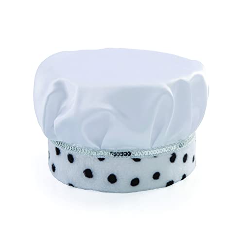 Fun Express - White Satin Crown - Apparel Accessories - Hats - Tiaras & Crowns - 1 Piece
