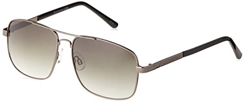 Rocawear Mens Semi-Rimless Rectangular Metal Sunglasses