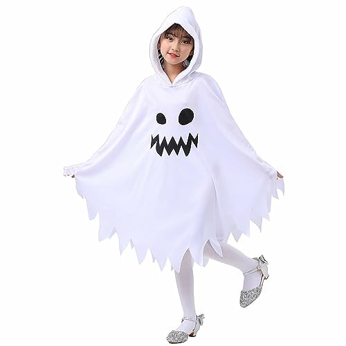 Girls Warm Jacket Children's White Glowing In Night Cloak Halloween Party Dressing Xmas Gifts