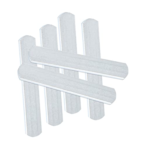 GOOHOCHY 6pcs Weighted Plates Weighted Steel Strip Fitness Weight-bearing Equipment Stainless Steel Iron Bar Exercise Plate Gym Accessory Silver