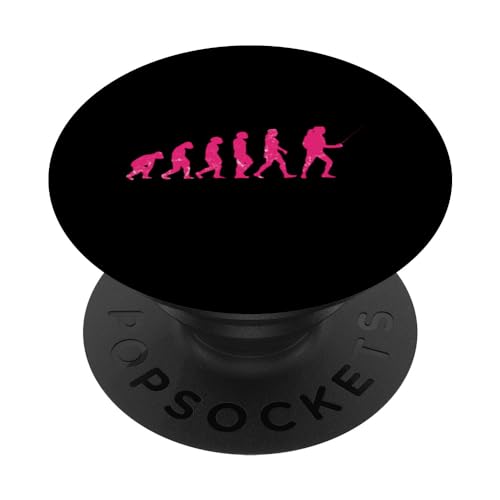 Fencing Lover Evolution Esgrima Deporte Mujeres Niñas PopSockets PopGrip Intercambiable