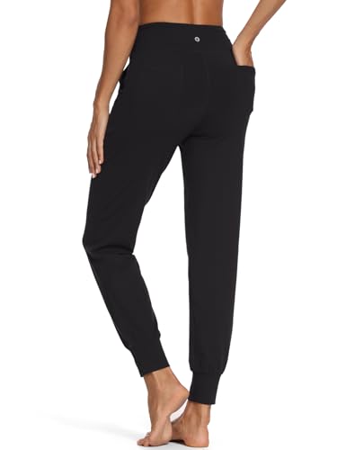 MOVE BEYOND Buttery Soft Women's Yoga Joggers Pants/Capris 4 Pockets High Waist Lightweight Sweatpants Running Lounge Pants2