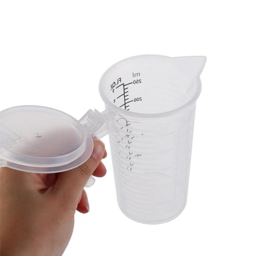 Vaso medidor plástico con tapa y asas 250 ml miniatura 2