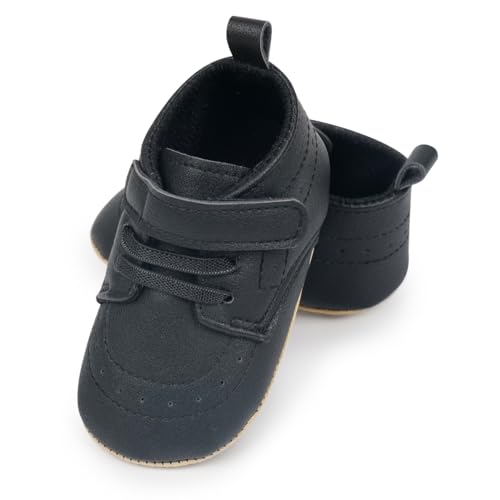 Image of Baby Boys Girls Sneakers Toddler Non-Slip Soft Rubber Sole First Walking Shoes Infant Newborn Crib Dress Shoes