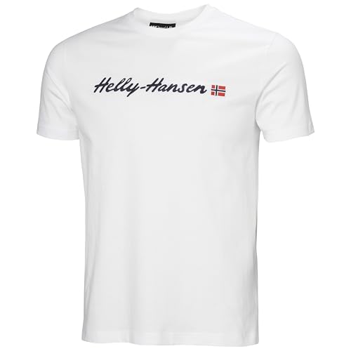 Helly Hansen Hombres Core Graphic T 2.0, Blanco, M