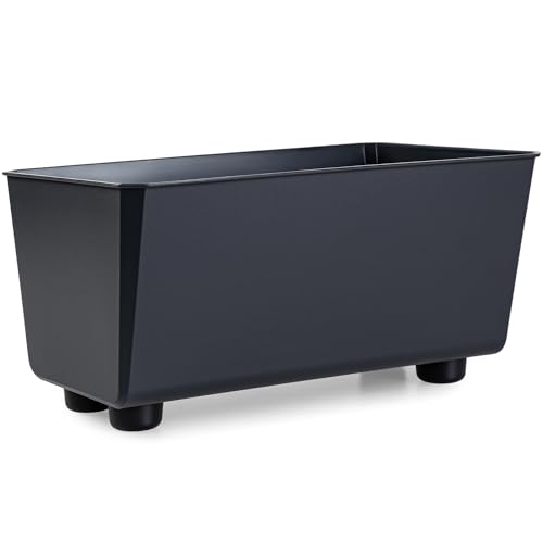 KONZEPT Blumentopf mit Füßen, rechteckig - Blumenkasten klein 4,2 l,...