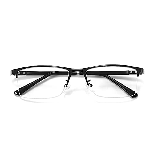 Anti Blue Light Okulary do Czytania, Półokulary Okulary dla Mężczyzn i Kobiet, Soczewki ZmieniająCe Kolor (Color : Noir, Size : 1.0)
