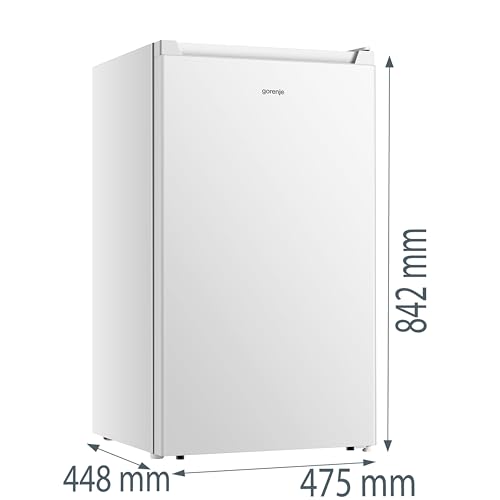 Gorenje R39EPW4 Tischkühlschrank/Freistehend/EEK E / 40dB / 92 Liter/Gemüsefach/LED Beleuchtung/Türanschlag wechselbar/HxBxT: 84,2 x 47,5 x 44,8 cm/Weiß