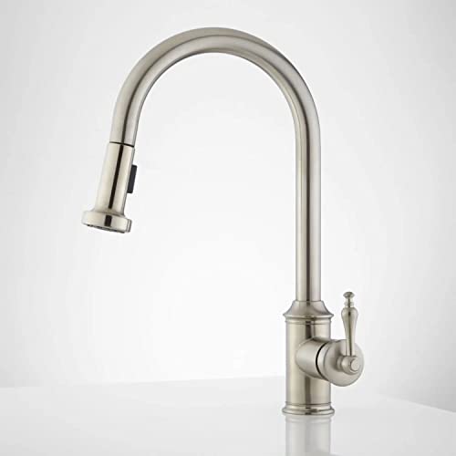 Signature-Hardware-434080-Southgate-Pull-Down-Kitchen-Faucet-Antique-Copper Signature Hardware 434080 Southgate Pull Down Kitchen Faucet Antique Copper