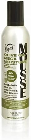 Vigorol Mousse Olive Oil Mega Moisture 12 Ounce (354ml) (3 Pack)
