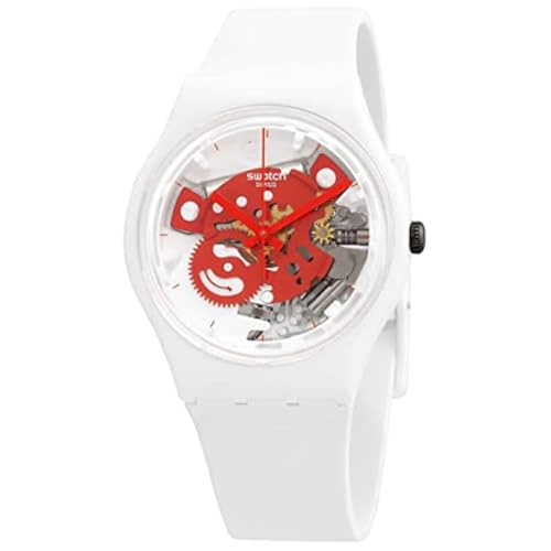 Tipo di prodotto: WATCH Swatch Orologio Gent Bioceramic Lacquered SO31W104 TIME TO RED SMALL