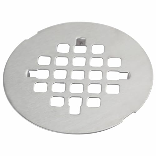 Brushed Nickel Snap-in Shower Floor Drain Cover,Hidrop 4-1/4