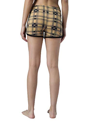 Image of KOTTY Cotton Printed Women's Night Shorts (PrintedYellow,34)