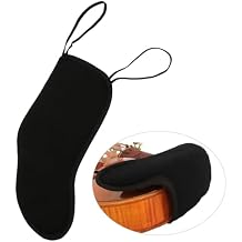 Violin Shoulder Rest,Soft Flannelette Pad Violin Chin Rest Cover,Violin Shoulder Pad Protector 4/3 4/4 Violin Accessories for Violin,Violin Chinrest Tool,Black