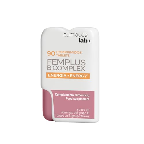 Cumlaude Lab - FemPlus B-Complex, Complemento Alimenticio a Base de Vitaminas del Grupo B, Ideal para Mantener la Energía y el Bienestar General, Sin Azúcar, Gluten, Ni Lactosa - 90 Comprimidos