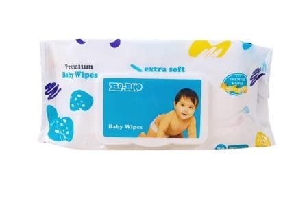 Flo-Rite Premium Baby Wet Wipes with Aloe Vera and Vitamin E - 72 Wipes (Pack of 1)